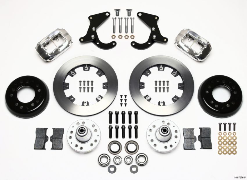 Wilwood 140-7676-P Forged Dynalite Front Kit 12.19in Polished 55-57 Chevy