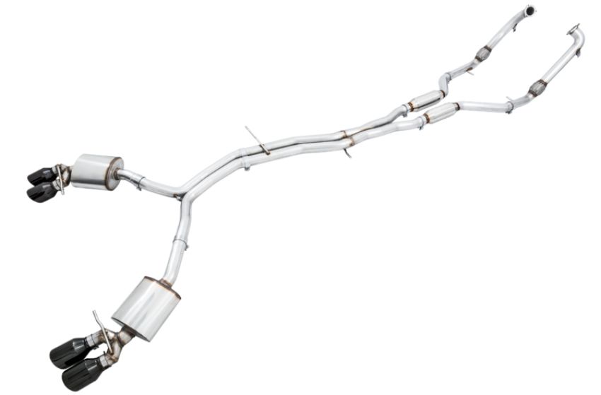 AWE Tuning 3015-43092 Audi B9 S5 3.0T Touring Edition Exhaust - Black Diam Tips (102mm)