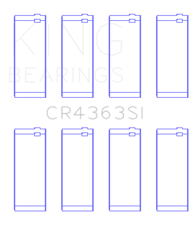 King GM 134 DOHC Ecotec 2.2L Connecting Rod Bearings - Set of 4 Pairs