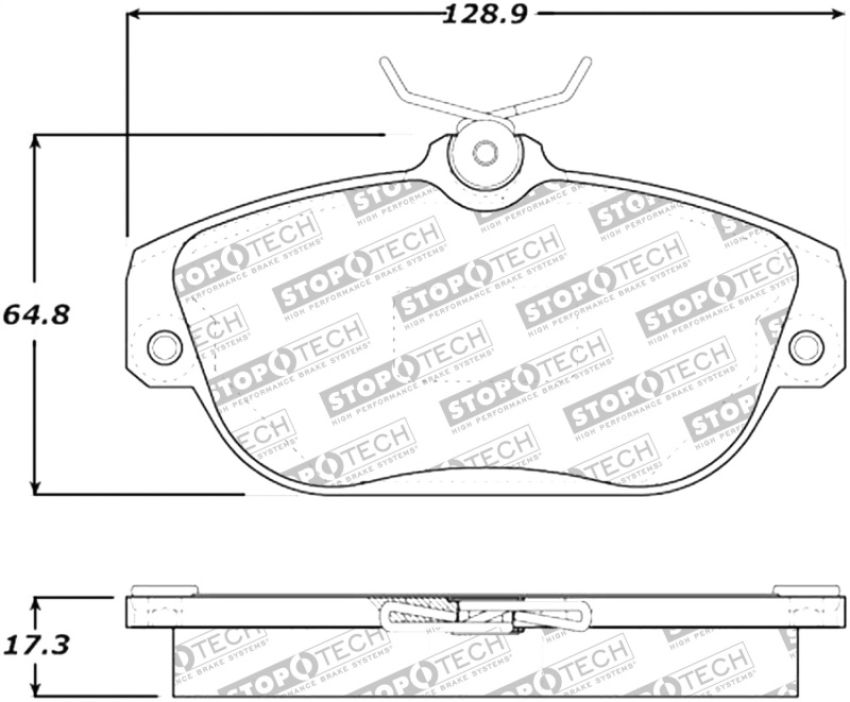 Stoptech 305.05420 Street Select Brake Pads - Front/Rear