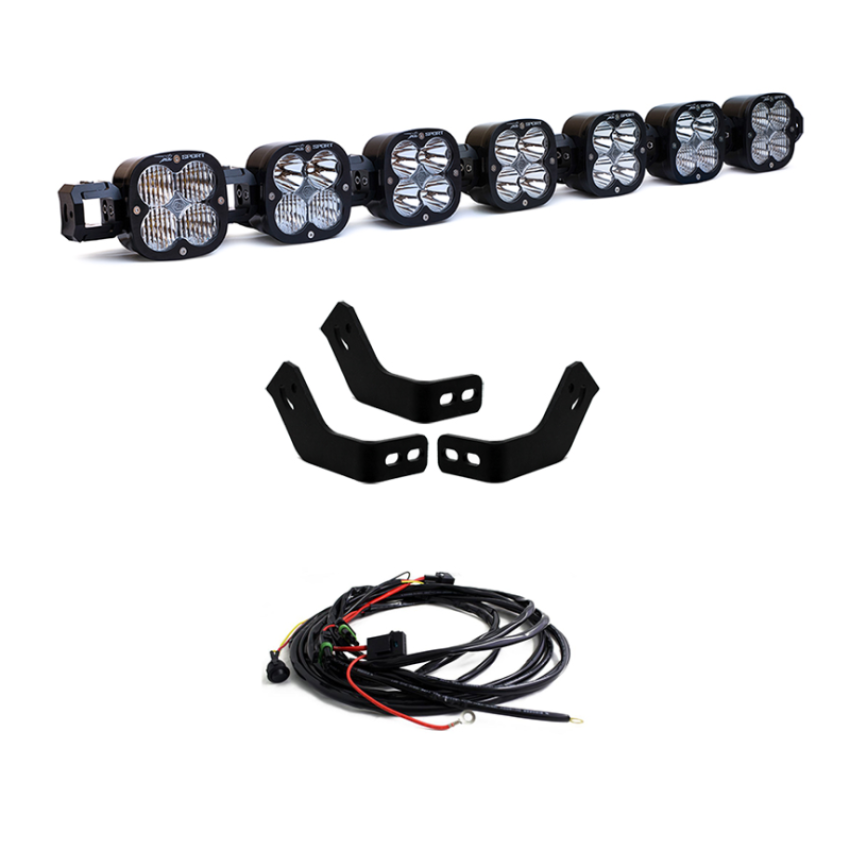 Baja Designs 447745 Toyota 7XL Linkable Roof Light Bar Kit For Prinsu Rack