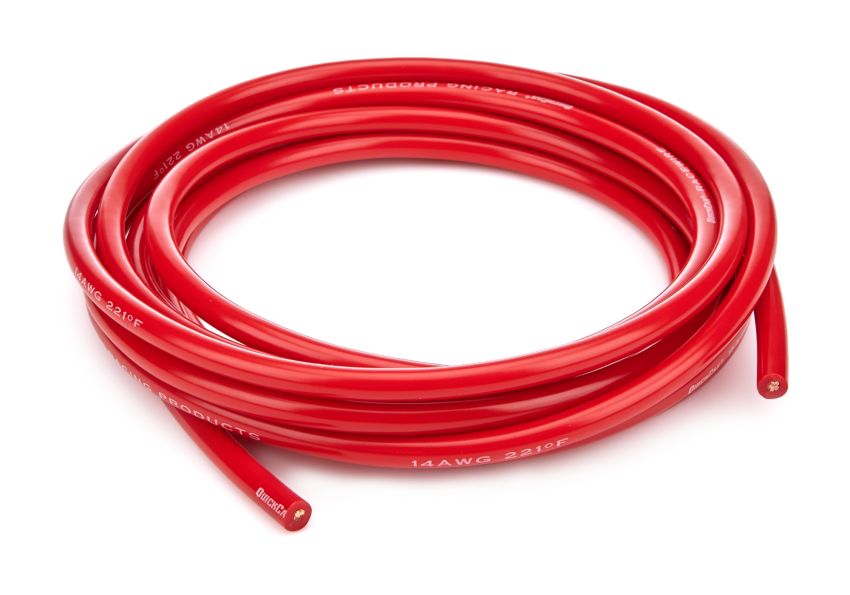 QUICKCAR RACING PRODUCTS QRP57-2011 Wire 14 Gauge Red 10ft