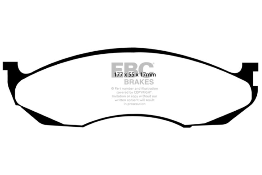 EBC Brakes ED91022 Truck/SUV Extra Duty Brake Pads