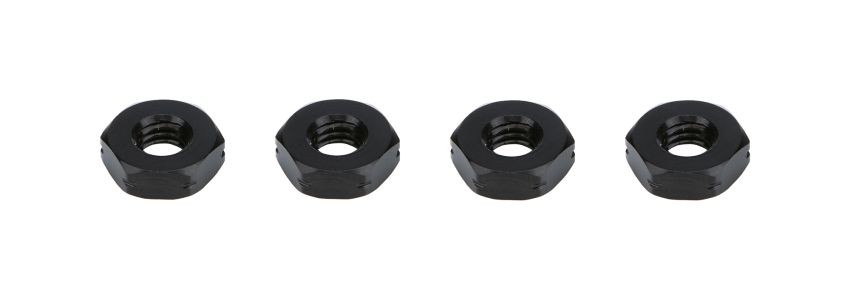 Ti22 PERFORMANCE TIP5666 Jam Nuts LH 10-32 Black Aluminum 4 Pack