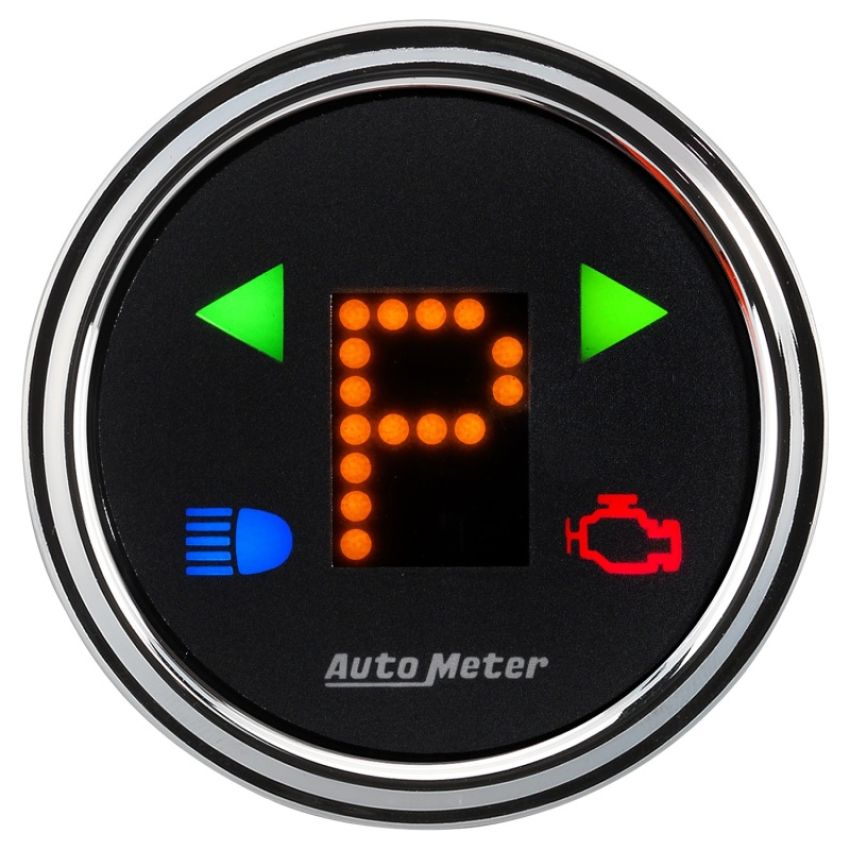 AUTOMETER ATM1460 2-1/16 Gauge PRNDL+ Black Face Chrome Bezel