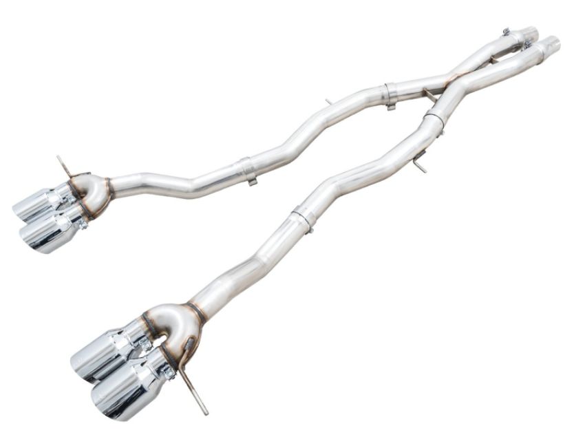 AWE Tuning 3020-43482 AWE Track Edition Catback Exhaust for BMW G8X M3/M4 - Chrome Silver Tips
