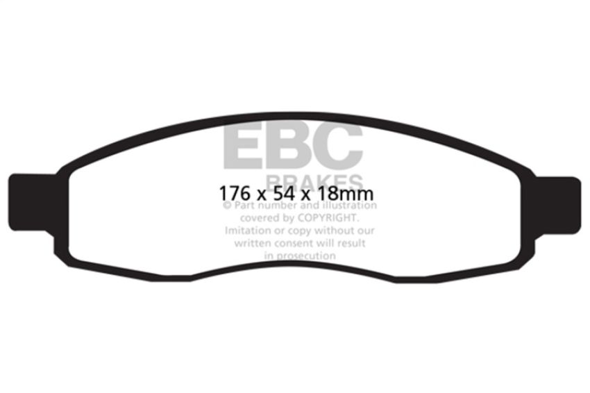 EBC Brakes UD1015 Ultimax OEM Replacement Brake Pads
