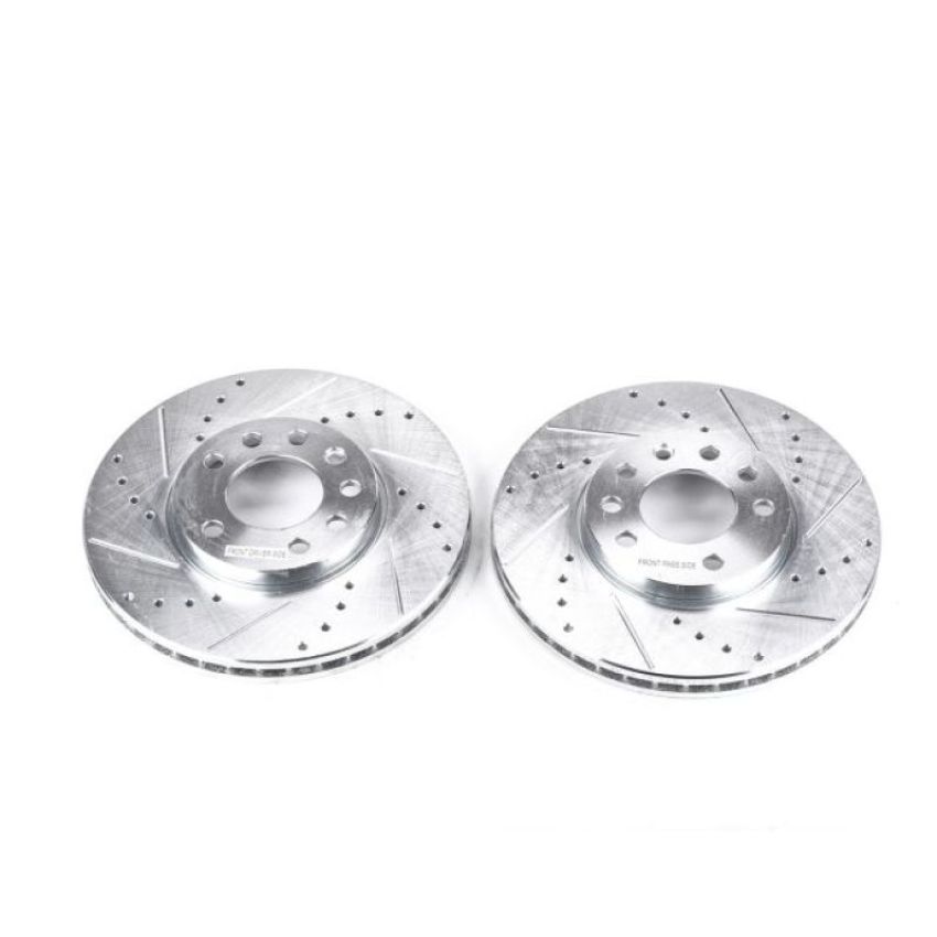 PowerStop EBR678XPR PowerStop Evolution Performance Drilled, Slotted & Plated Brake Rotor Pair