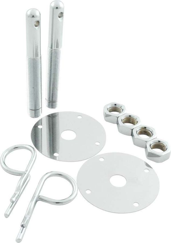 ALLSTAR PERFORMANCE ALL18514 Steel Hood Pin Kit w/ 5/32in Hairpin Clips