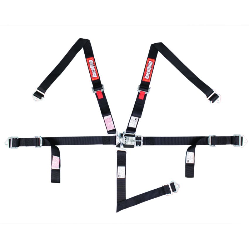 Racequip 709009 Black JR. L & L 5pt Harness