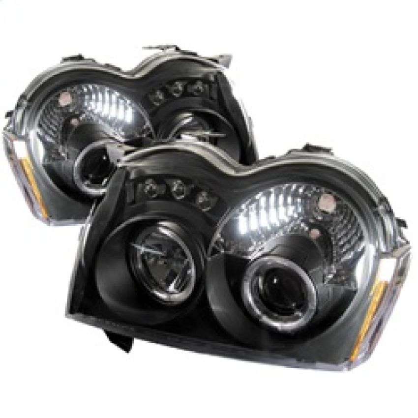 SPYDER 5011091 Projector Headlights - LED Halo - Black