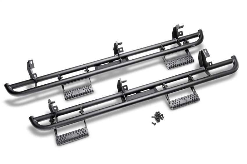 N-Fab D154RKRCCS4 RKR Step System 09-17 Dodge Ram 1500 Crew Cab - Tex. Black - 1.75in
