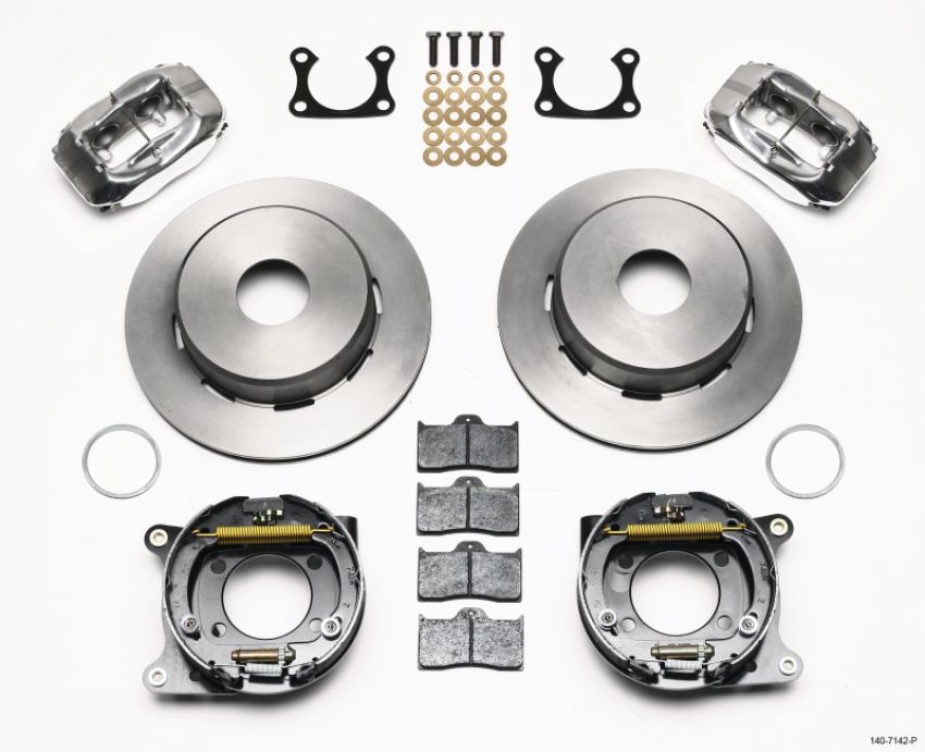 Wilwood 140-7142-P Forged Dynalite P/S Park Brake Kit Polished Big Ford 2.36in Offset Currie Blank