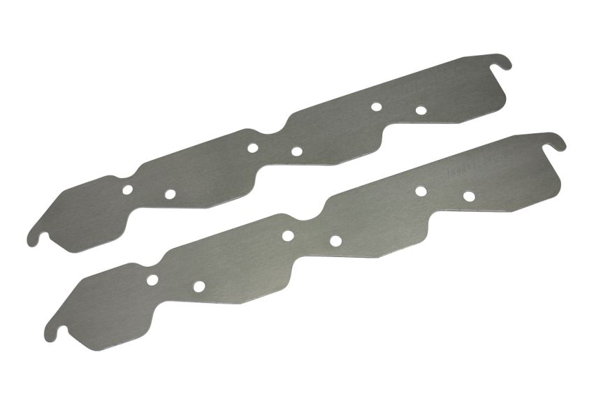 Moroso 25160 Chevrolet Big Block Mark IV (w/Conv. Heads) Exhaust Block-Off Storage Plate - Aluminum - Pair