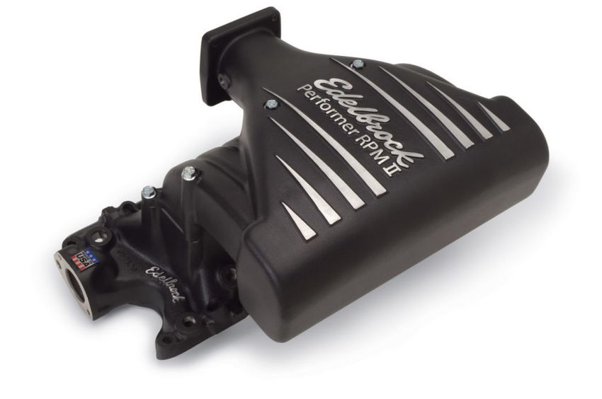 Edelbrock 71233 Intake Manifold Ford Mustang 5 0L Performer RPM II Manifold Black Finish
