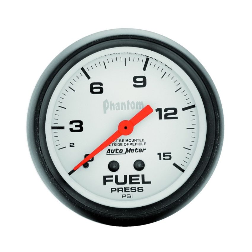 AUTOMETER ATM5810 2-5/8in Phantom Fuel Press. Gauge 0-15psi