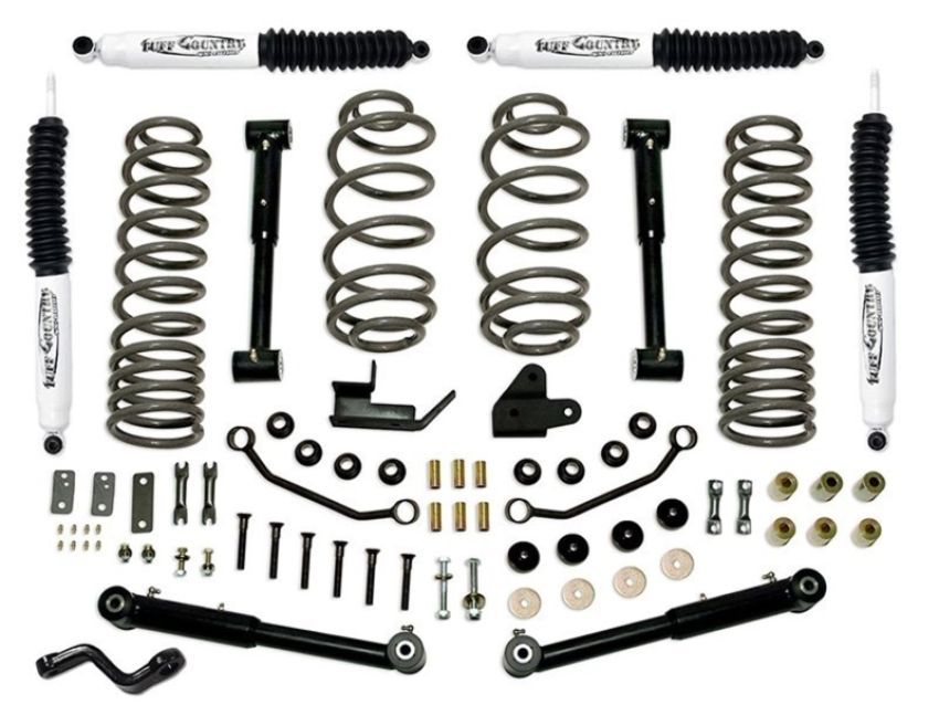Tuff Country 44902KH 97-06 Jeep Wrangler TJ 4in Lift Kit EZ-Flex (SX6000 Shocks)