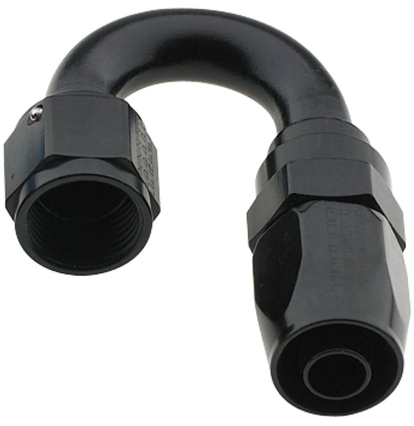 FRAGOLA FRG231812-BL Hose Fitting #12 180 Deg Pro-Flow Black