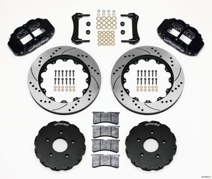 Wilwood 140-8922-D Narrow Superlite 6R Front Hat Kit 14.00in Drilled 2005-up Corvette C6