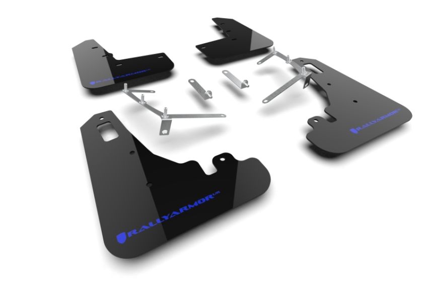 Rally Armor MF99-UR-BLK-BL Black Mud Flap/Blue Logo