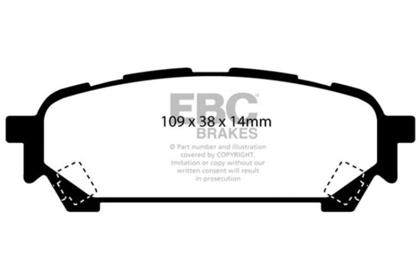 EBC Brakes DP31687C Redstuff Ceramic Low Dust Brake Pads