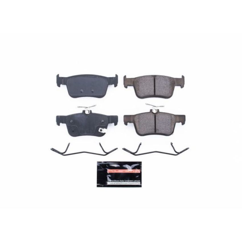 PowerStop Z23-1878 PowerStop - Z23 Daily Driver Carbon-Fiber Ceramic Brake Pads with Hardware Kit