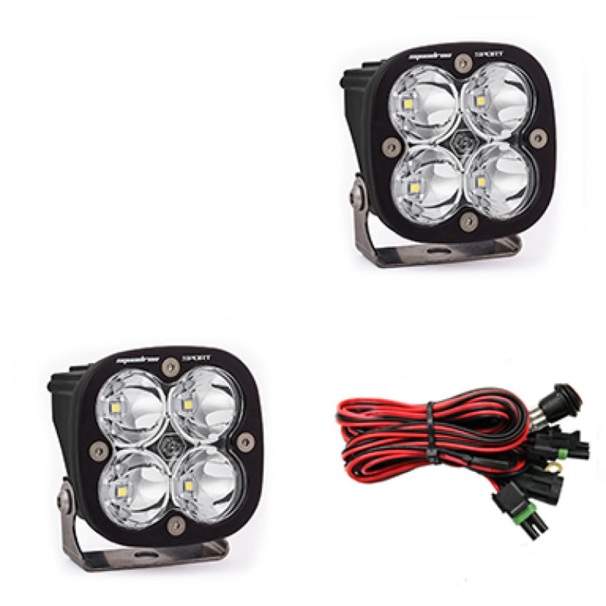 Baja Designs 557801 Squadron Sport Black LED Auxiliary Light Pod Pair