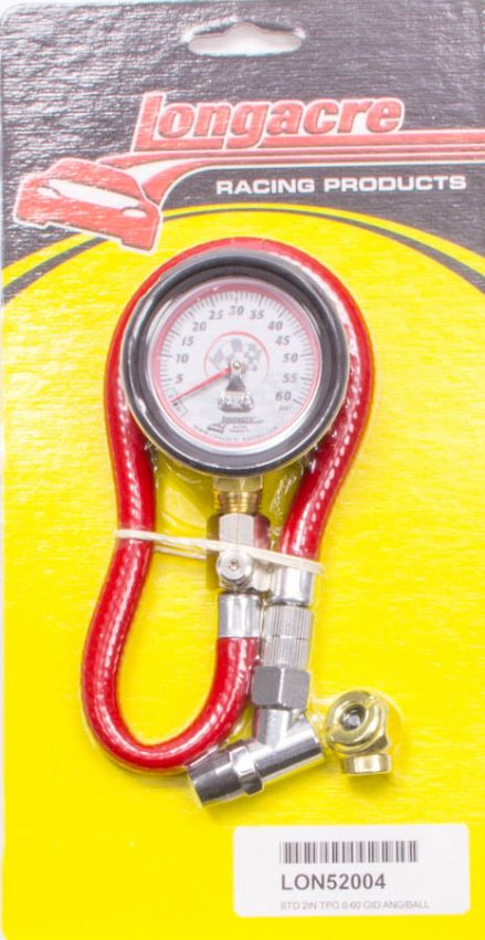 LONGACRE LON52-52004 Tire Gauge 0-60PSI 2in GID