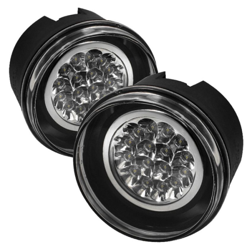 SPYDER 5015686 LED Fog Lights w/Switch - Clear