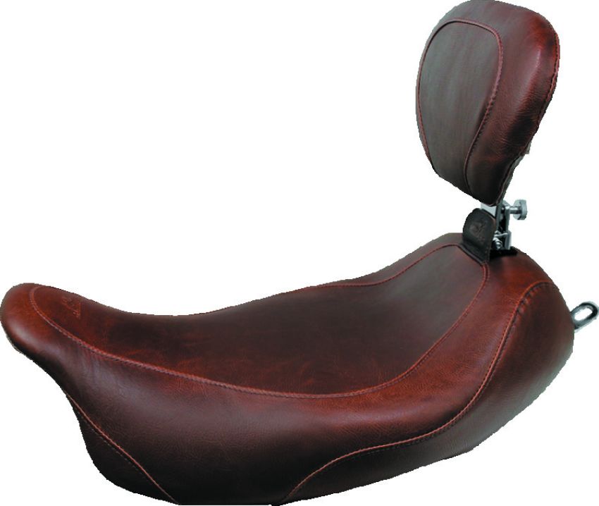 Mustang Motorcycle 79810 Mustang 08-21 Harley Electra Glide Std,Rd Glide,Rd King,Str Glide Wide Tripper Solo Seat - Brown