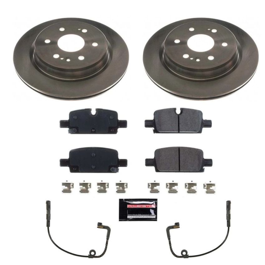 PowerStop KOE8173 OE Stock Replacement Low-Dust Ceramic Brake Pad and Rotor Kit