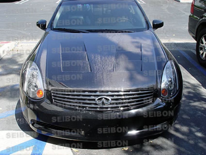 Seibon HD0305INFG352D-TS 03-07 Infiniti G35 Coupe TS Carbon Fiber Hood