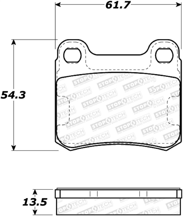 Stoptech 308.03350 Street Brake Pads