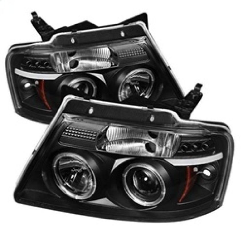 SPYDER 5010209 Projector Headlights - Version 2 - LED Halo - Black