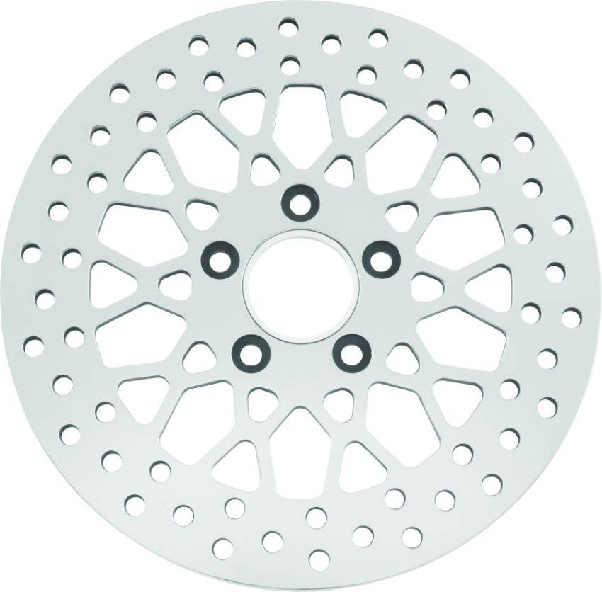 Bikers Choice 601966 11.5 Inch Rear Mesh Brake Rotor 84-17 Big Twin & XL Except 08-17 FLH FLT