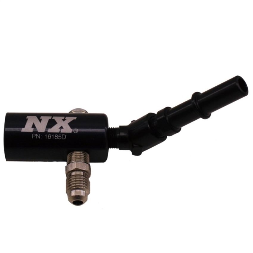 Nitrous Express 16185-45 3/8-10MM LATE MODEL BILLET FUEL LINE ADAPTER, 45 DEGREE