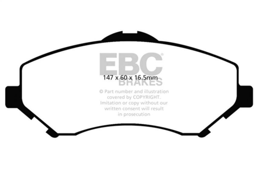 EBC Brakes DP61798 6000 Series Greenstuff Truck/SUV Brakes Disc Pads