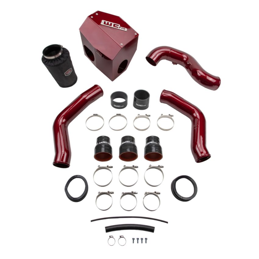 Wehrli WCF100447-RED 13-18 Cummins 6.7L Stage 2 High Flow Bundle Kit - WCFab Red
