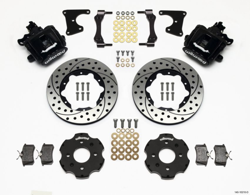 Wilwood 140-10210-D Combination Parking Brake Rear Kit 11.00in Drilled Civic / Integra Drum 2.71 Hub Offset