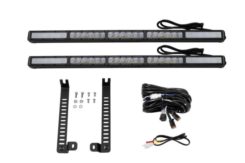 Diode Dynamics DD6764 14-19 Toyota 4Runner SS30 Dual Stealth Lightbar Kit - White Combo