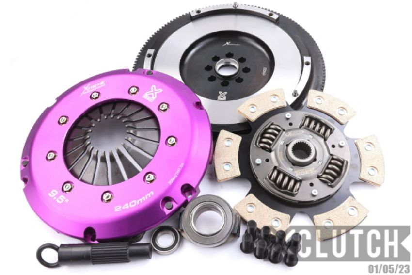 XCLUTCH XKHN24537-1R 17-21 Honda Civic Type R 2.0L Stage 2R Extra HD Sprung Ceramic Clutch Kit