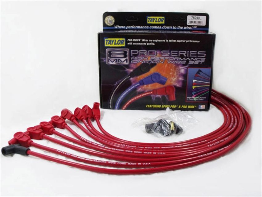 Taylor Cable 76240 SBC 8MM Pro Race Wires- Red