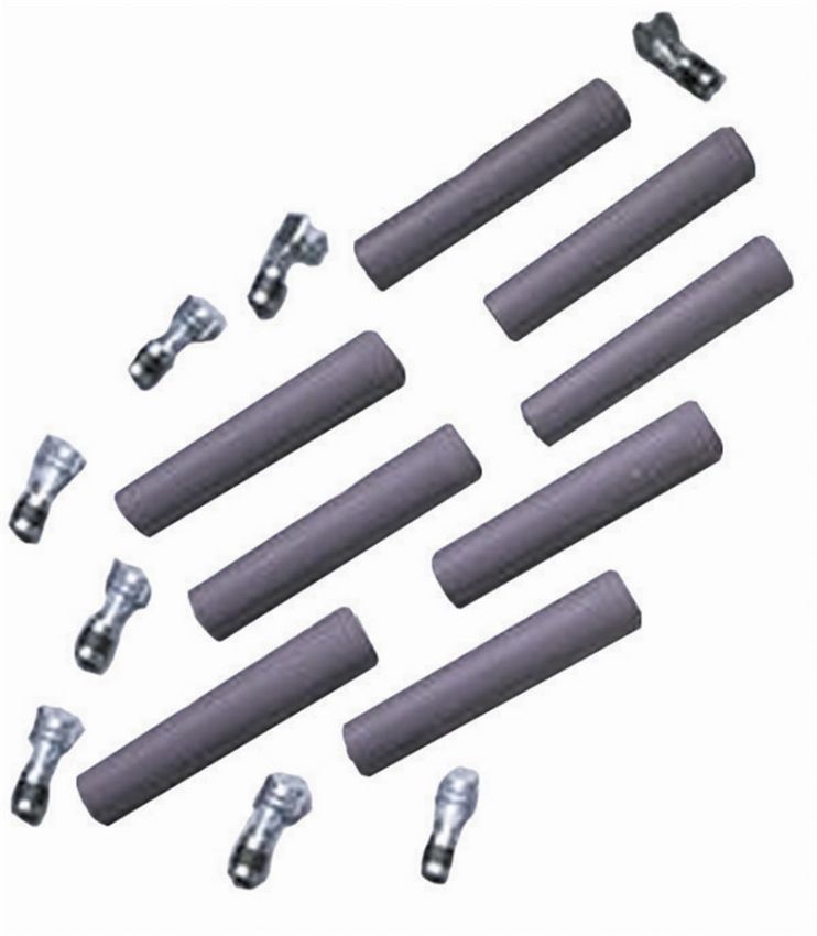 Taylor Cable 46083 Spark Plug Boot/Terminal Kit 180deg Gray