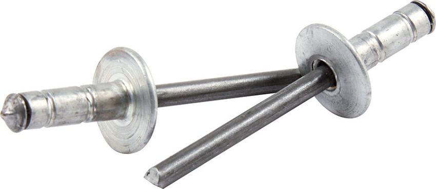 ALLSTAR PERFORMANCE ALL18074 Med Hd Rivet Silver 250pk Multi Grip Alum