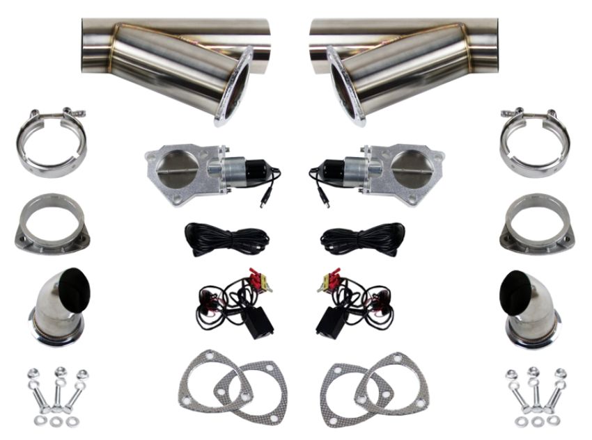 Granatelli Motor Sports 307522D Electronic Exhaust Cutout Systems - Stainless Steel - Weld In