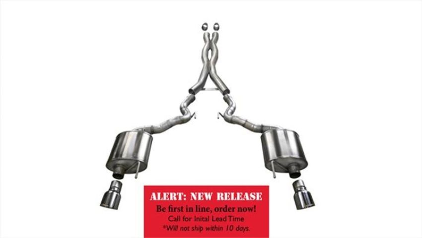 CORSA Performance 14342 Corsa 2015-2017 Ford Mustang GT Convertible 5.0L V8 Polished Xtreme Dual Rear Exit Exhaust