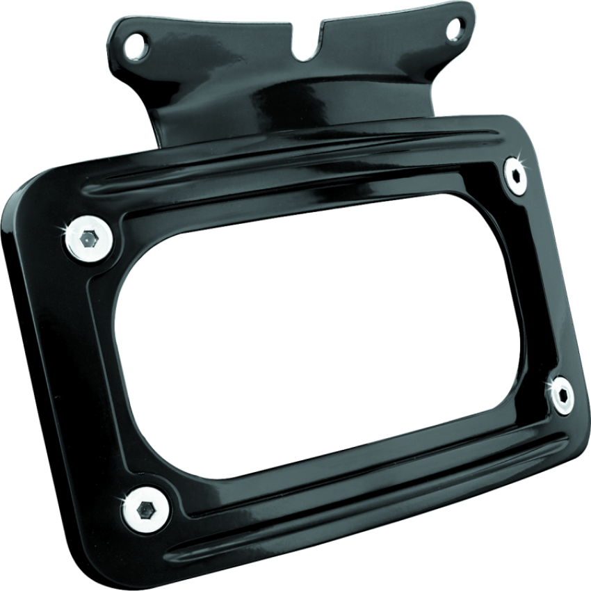 Kuryakyn 3149 Curved License Plate Mount Black