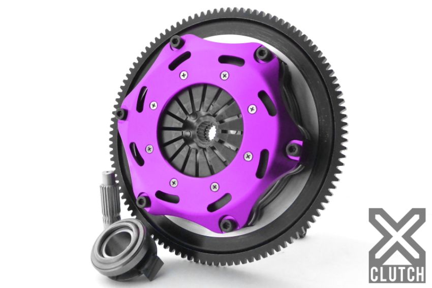 XCLUTCH XKHN18526-2E 07-08 Honda Fit Base 1.5L 7.25in Twin Solid Ceramic Clutch Kit