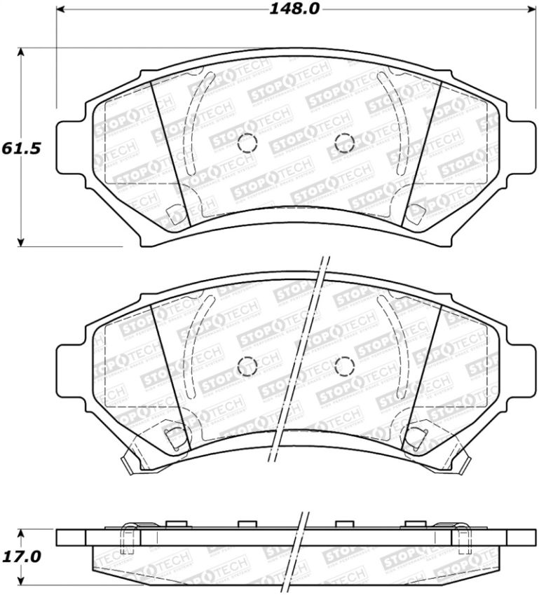 Stoptech 305.06990 Street Select Brake Pads