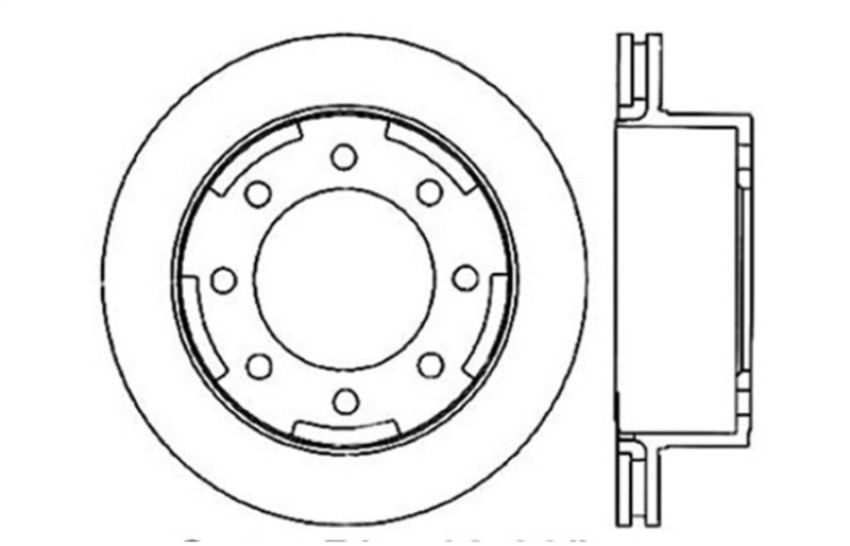 Stoptech 128.66044L Drilled Sport Brake Rotor